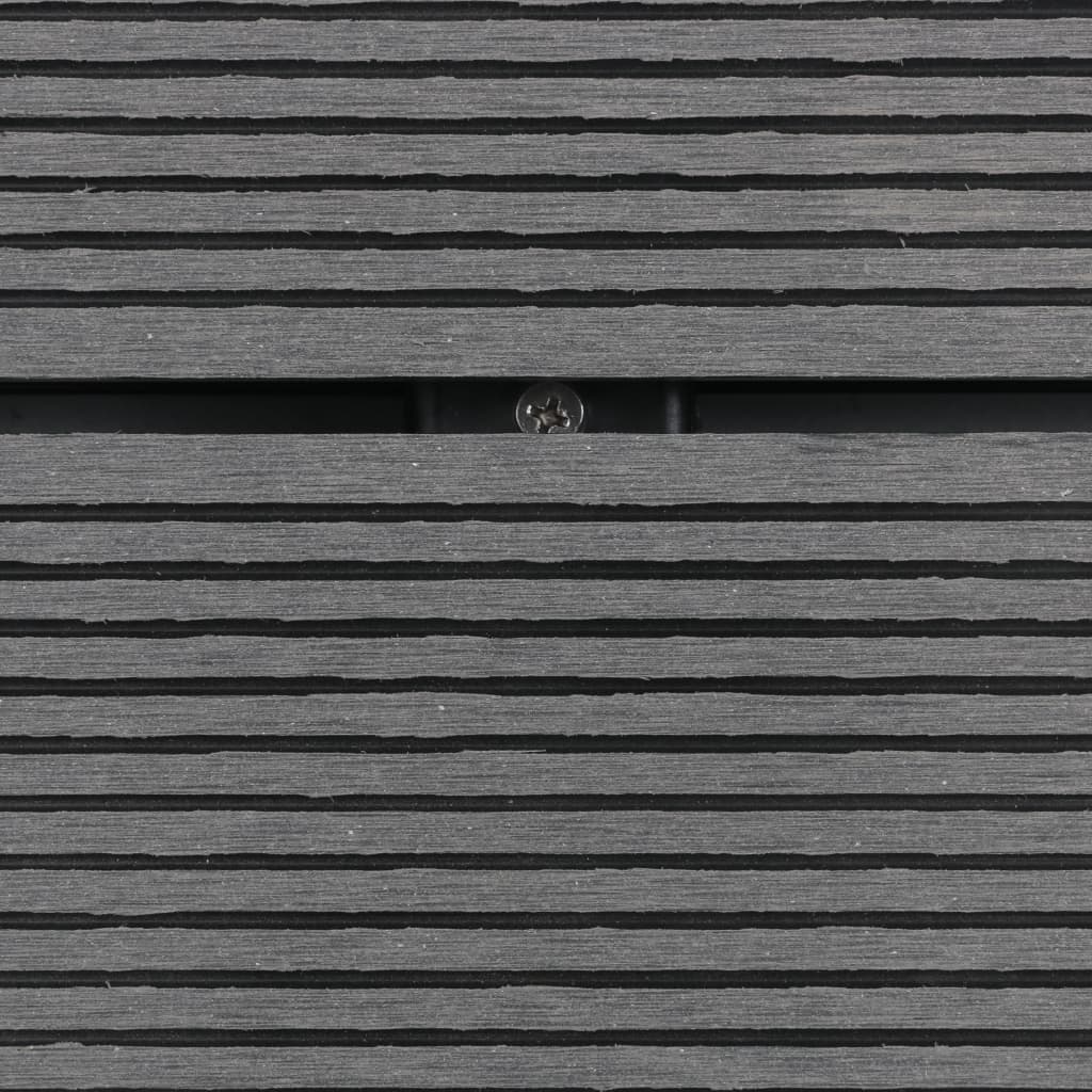 Garten-Duschwanne WPC Edelstahl 110 x 62 cm Braun