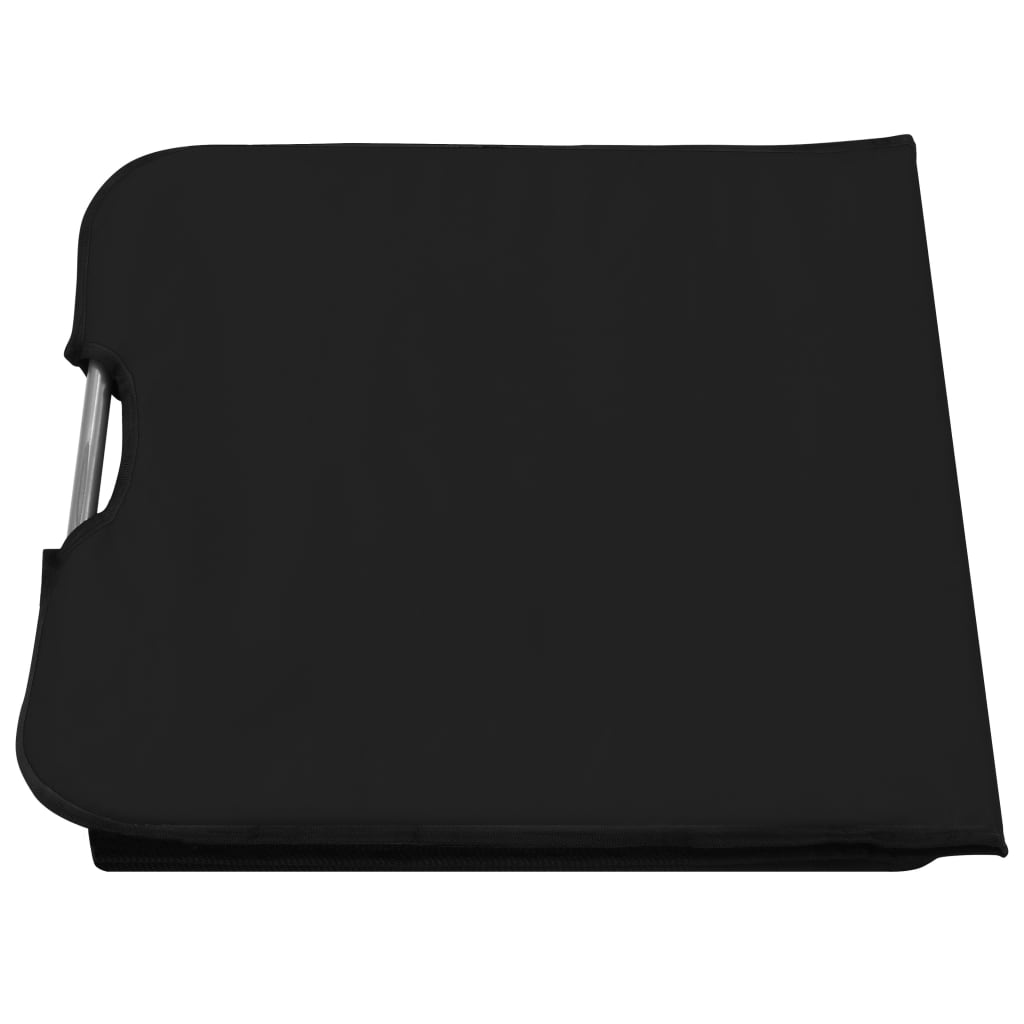 Klappbare Strandmatte 2 Stk. Stahl und Stoff Blau