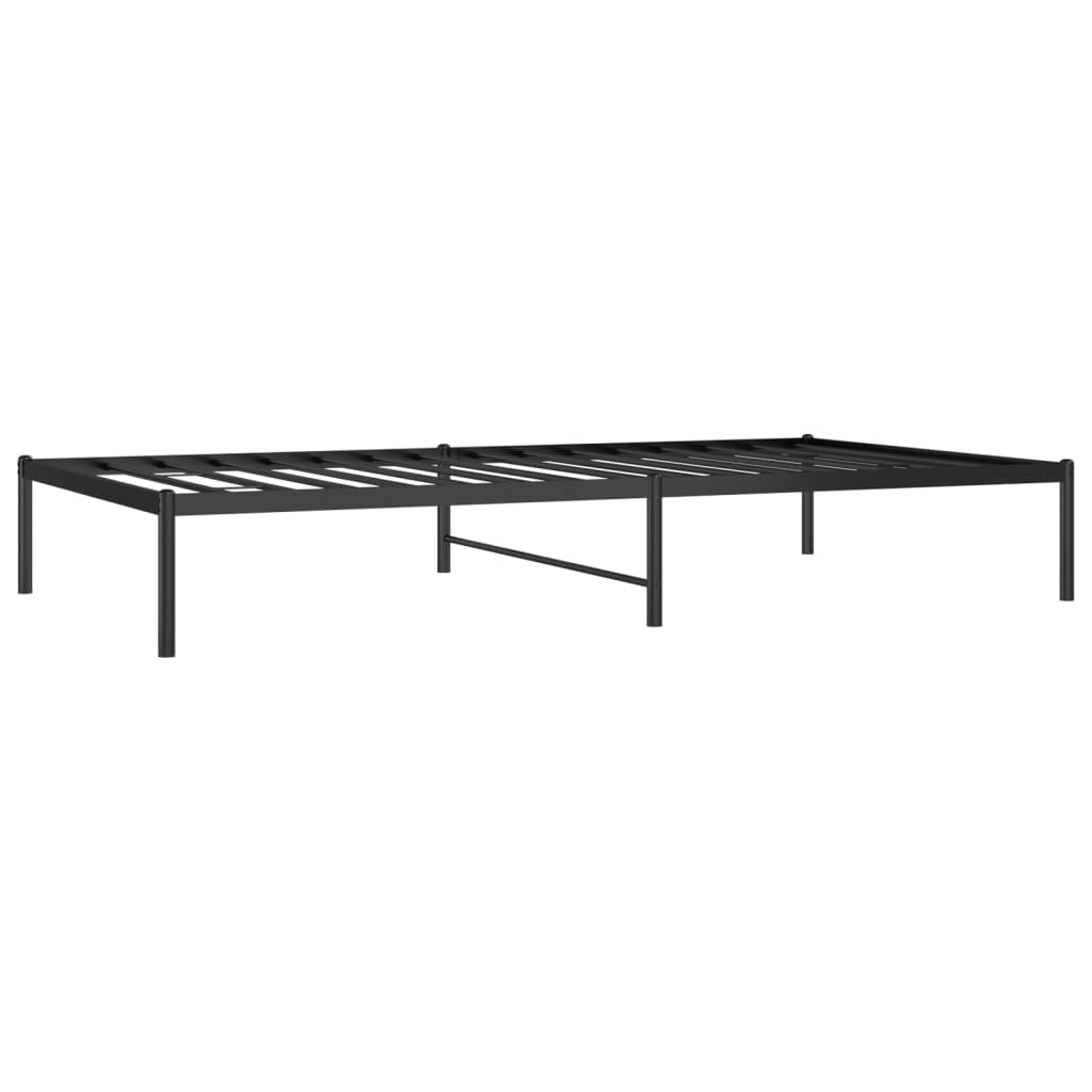 Bettgestell Metall Schwarz 75x190 cm