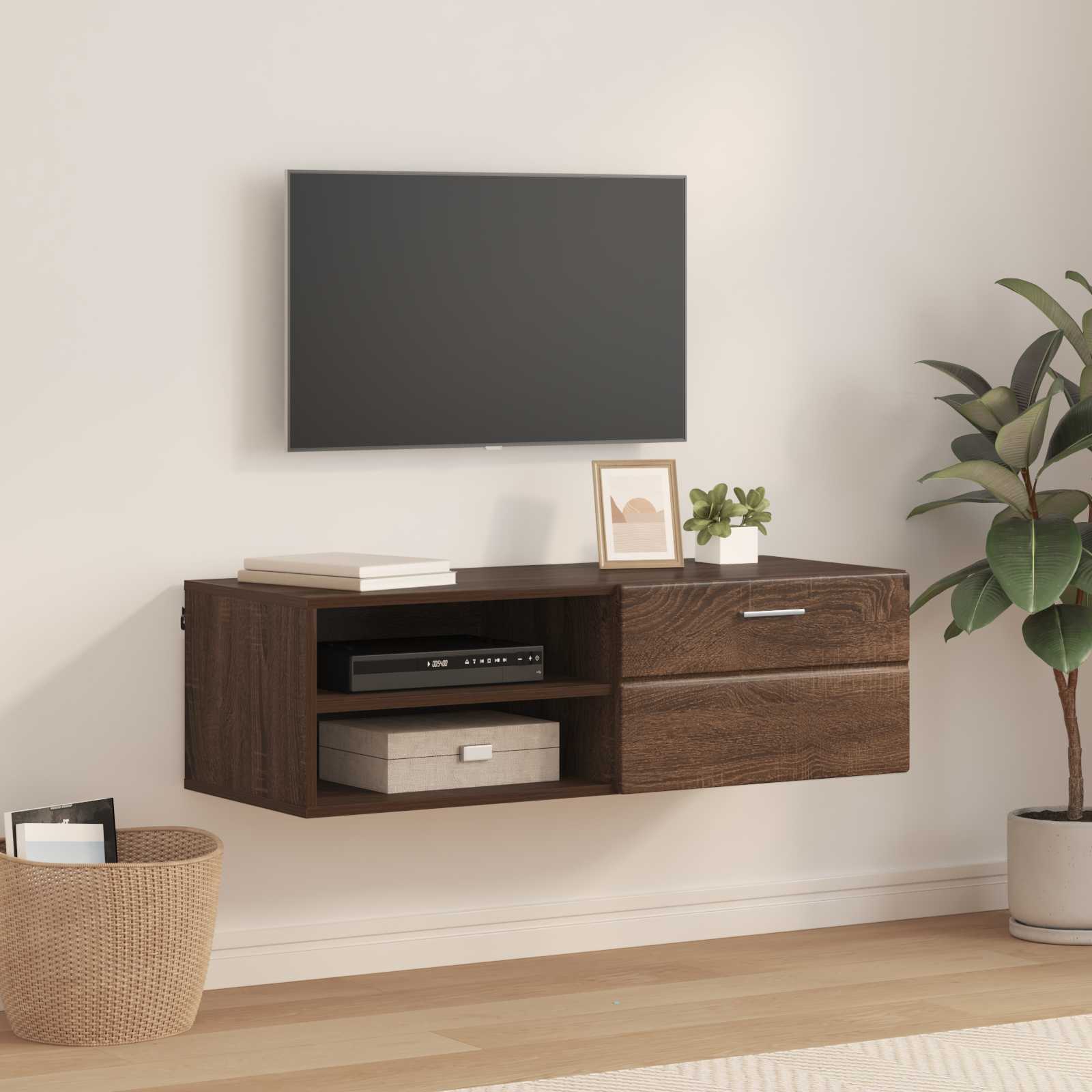 Highboard mit Regal FLORIN Weiß 60 x 35 x 182 cm Holzwerkstoff