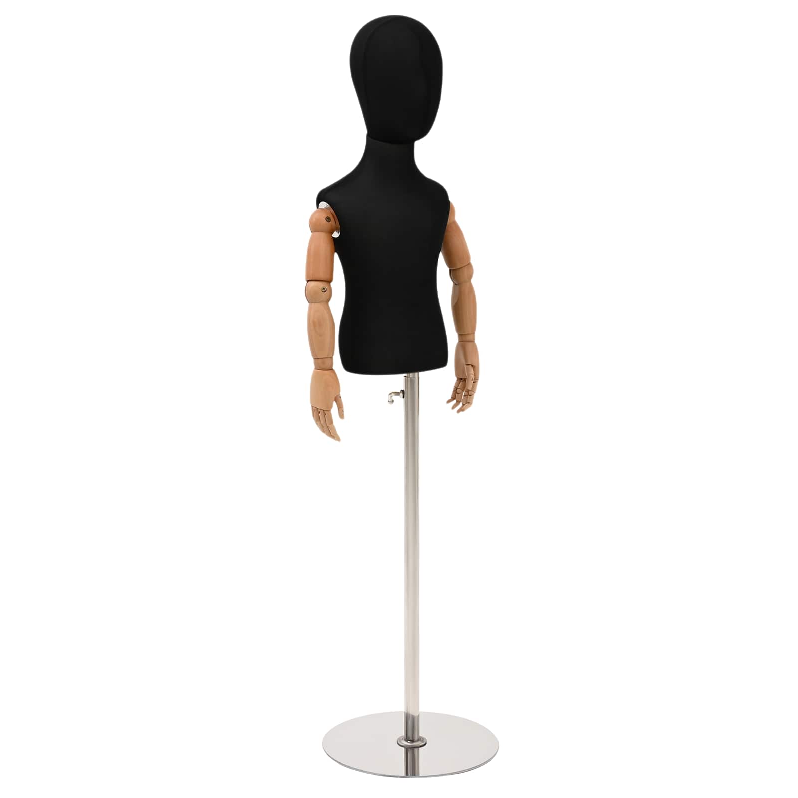 Verstellbares 120-150 cm Mannequin mit Basis Unisex PP Weiß