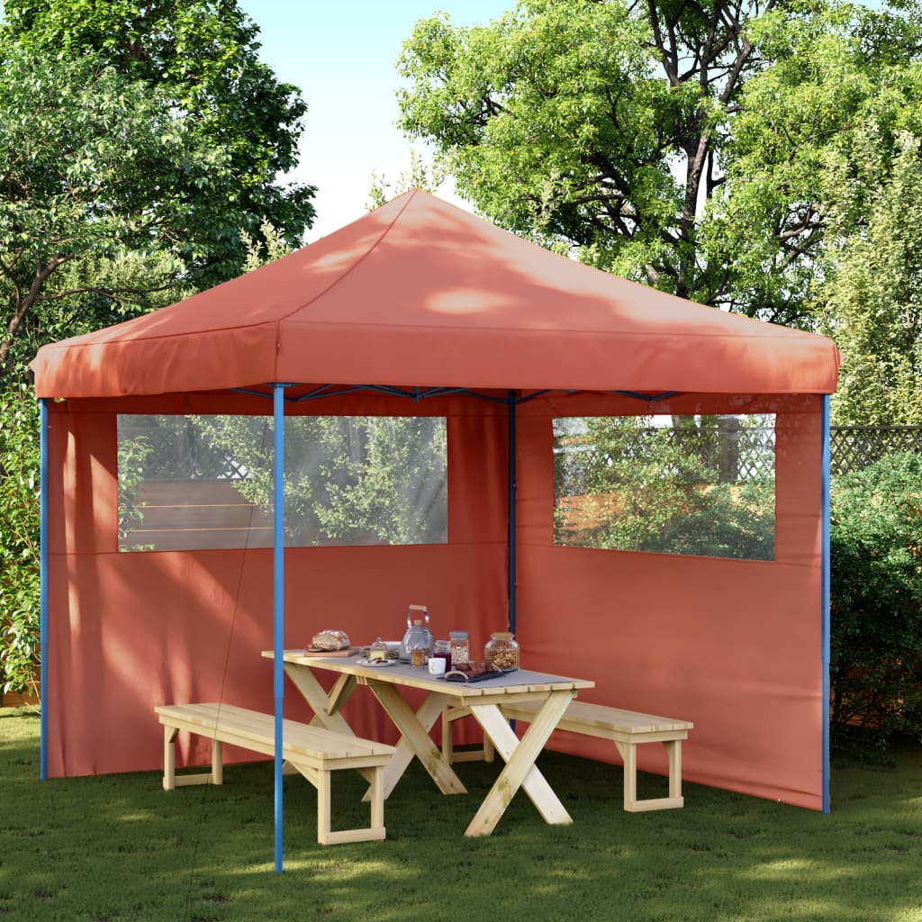 Partyzelt Faltbar Pop-Up Schwarz 292x292x315 cm