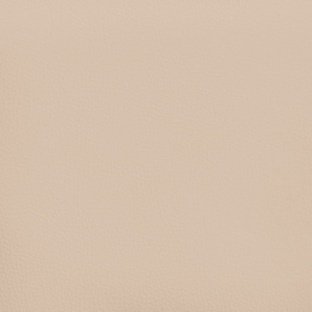 Kopfteil mit Ohren Creme 83x23x78/88 cm Kunstleder