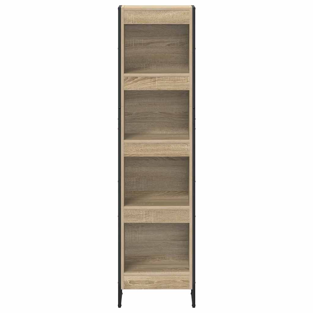Bücherregal 2 pcs Schwarz Eichen-Optik 60 x 30 x 189,5 cm