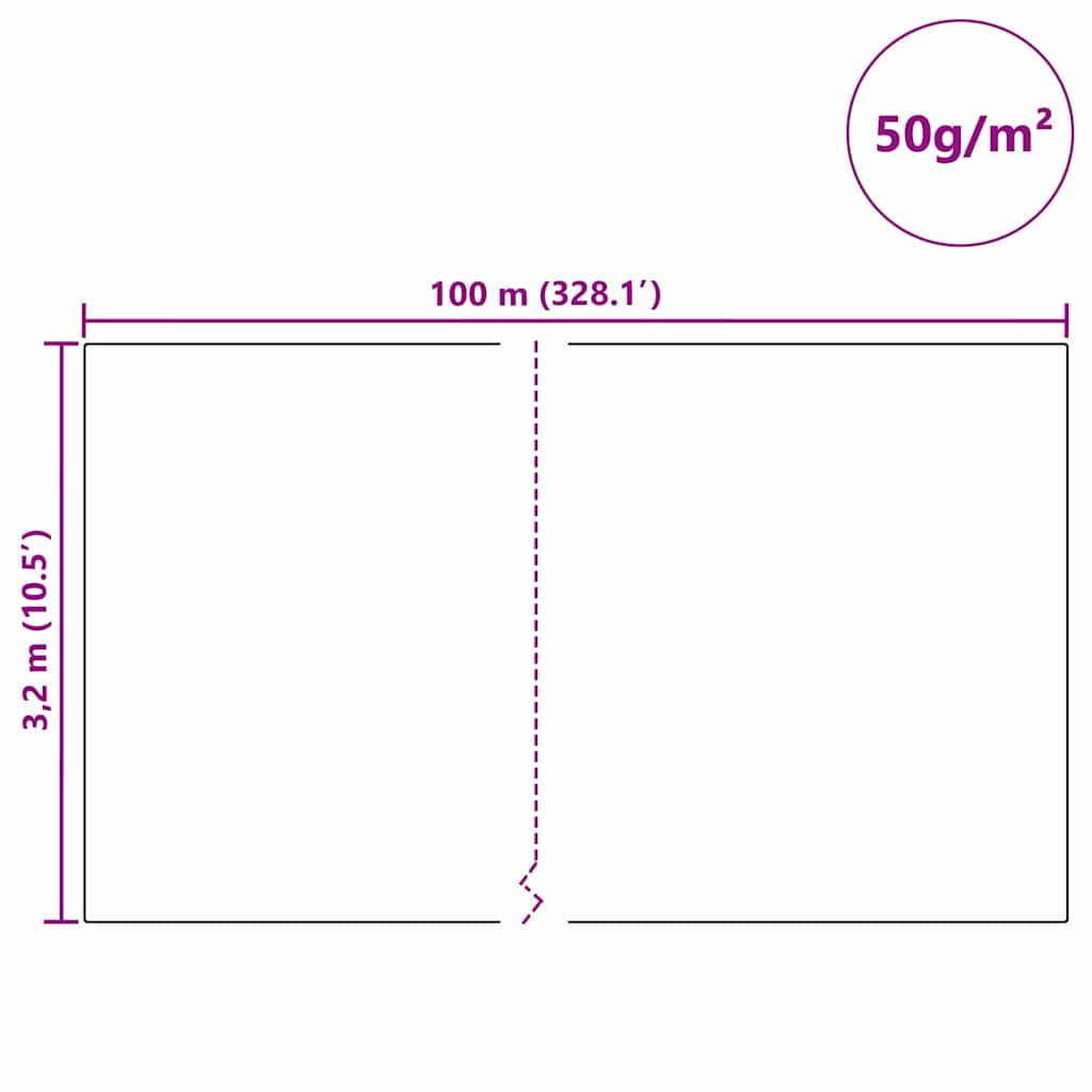 Wintervlies 2 Rollen 70 g/m² 10x1,6 m