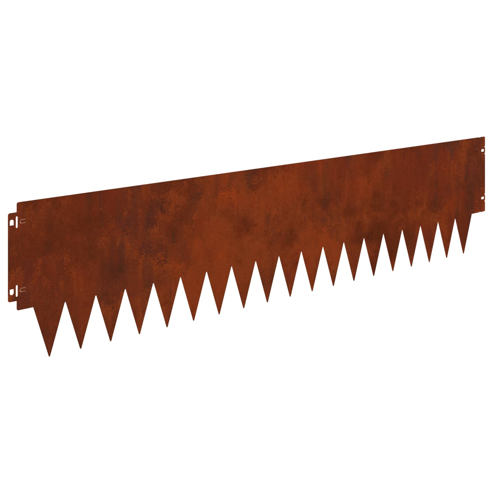 Raseneinfassung 10 pcs Länge Höhe 103 x 15 cm Stahl Schwarz