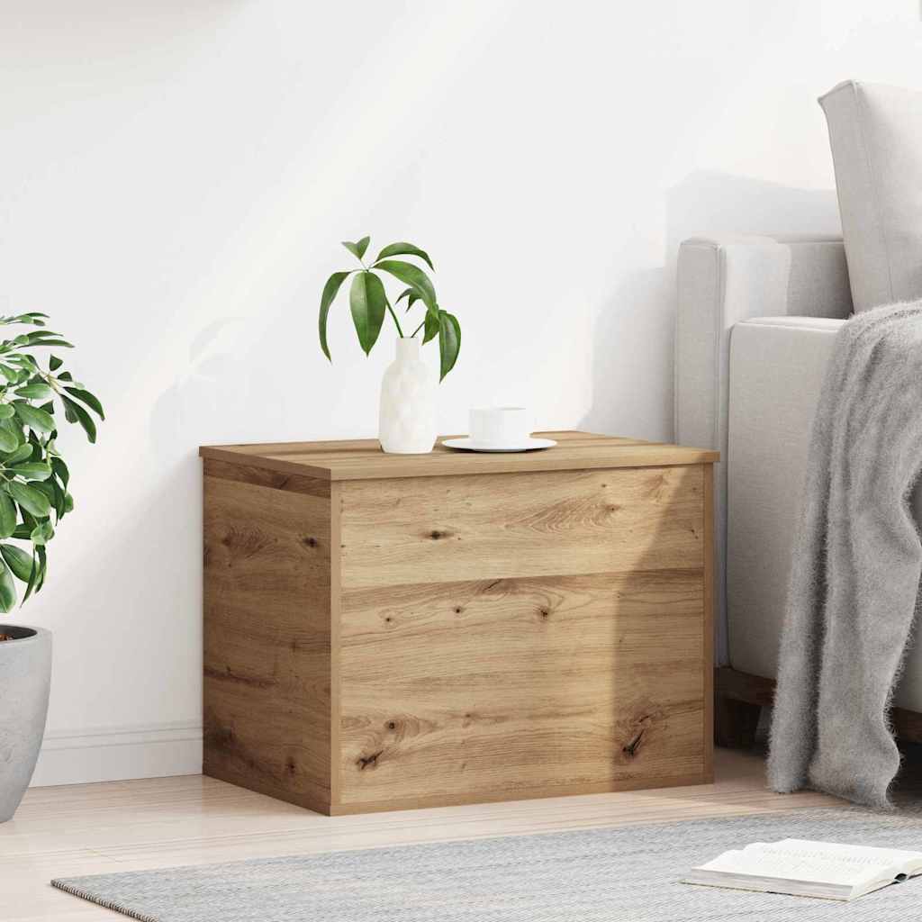Aufbewahrungstruhe Weiß 84x42x46 cm Holzwerkstoff