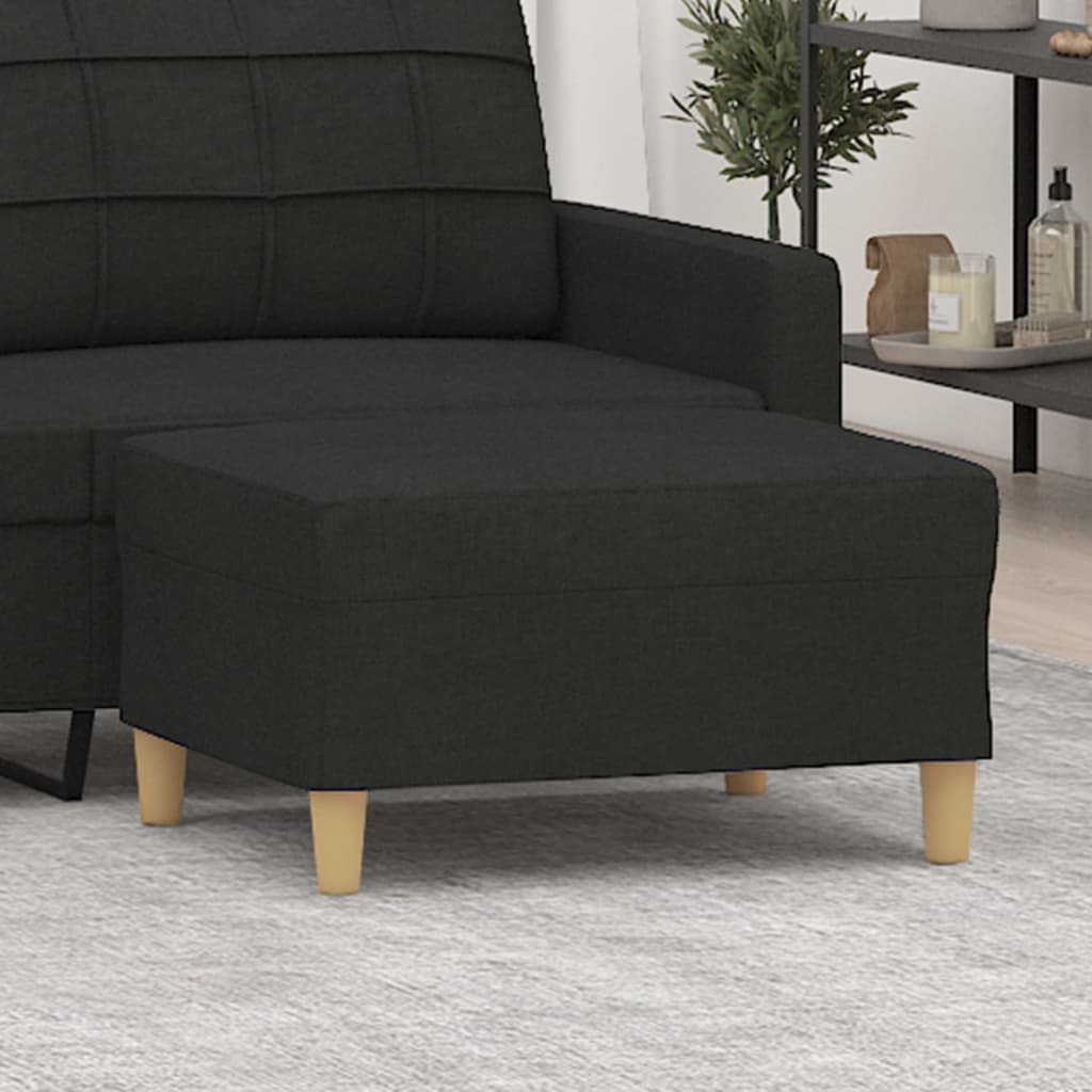 Fußhocker Hellgrau 60x50x41 cm Stoff