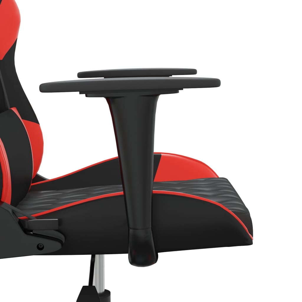 Gaming-Stuhl mit Massagefunktion Schwarz und Blau Kunstleder