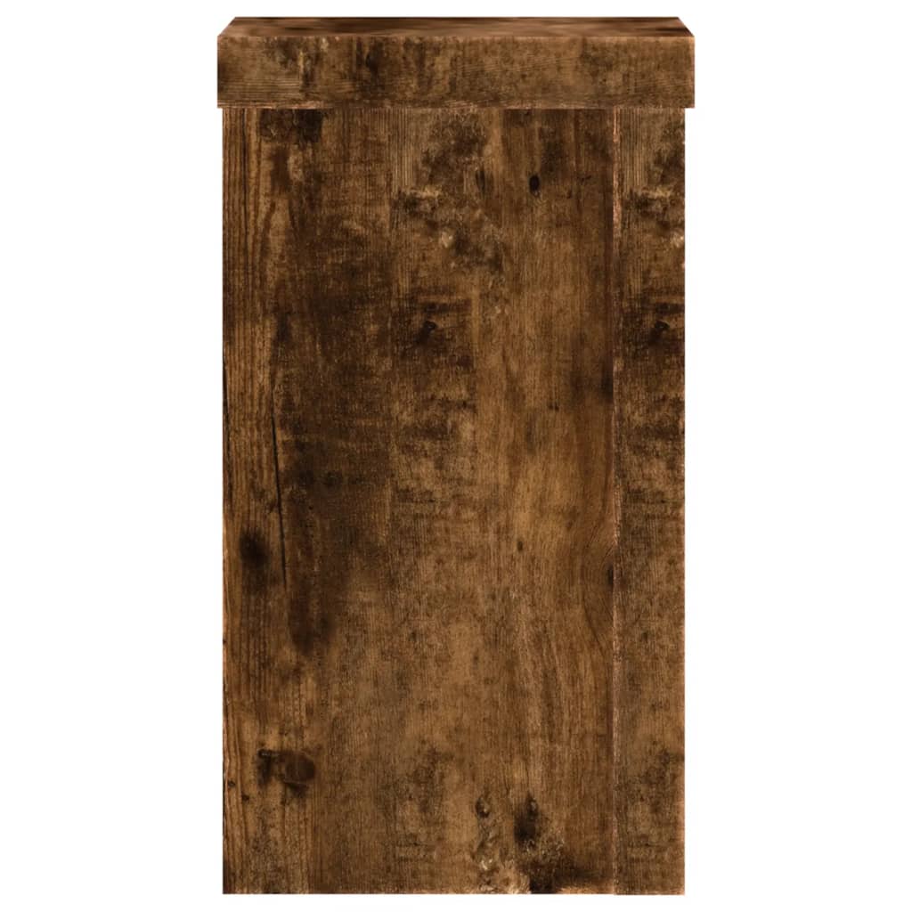 Pflanzenständer 2 Stk. Weiß 33x33x100 cm Holzwerkstoff