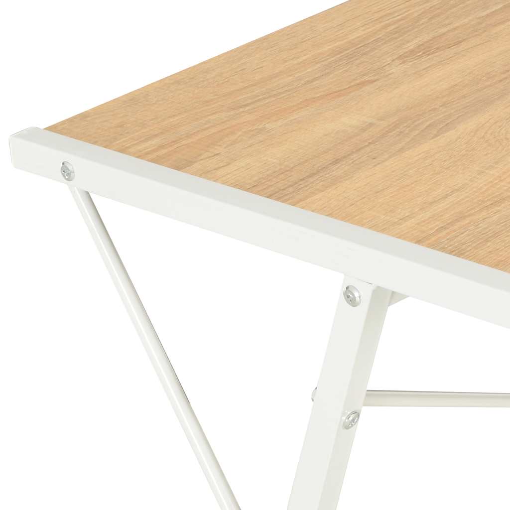 Schreibtisch mit Regal Weiß 116×50×93 cm