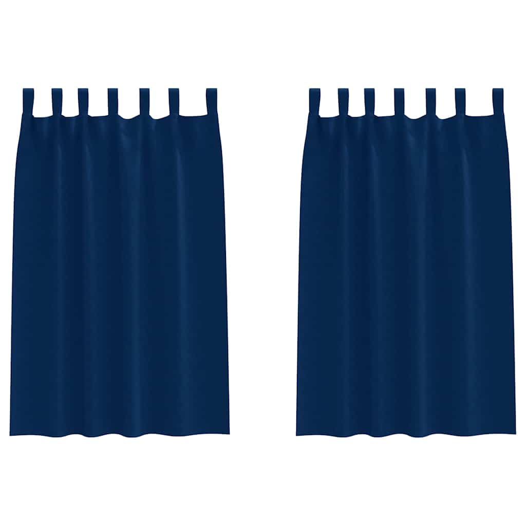 Verdunkelungs-Vorhänge mit Ringen 2 pcs Beige 140 x 140 cm