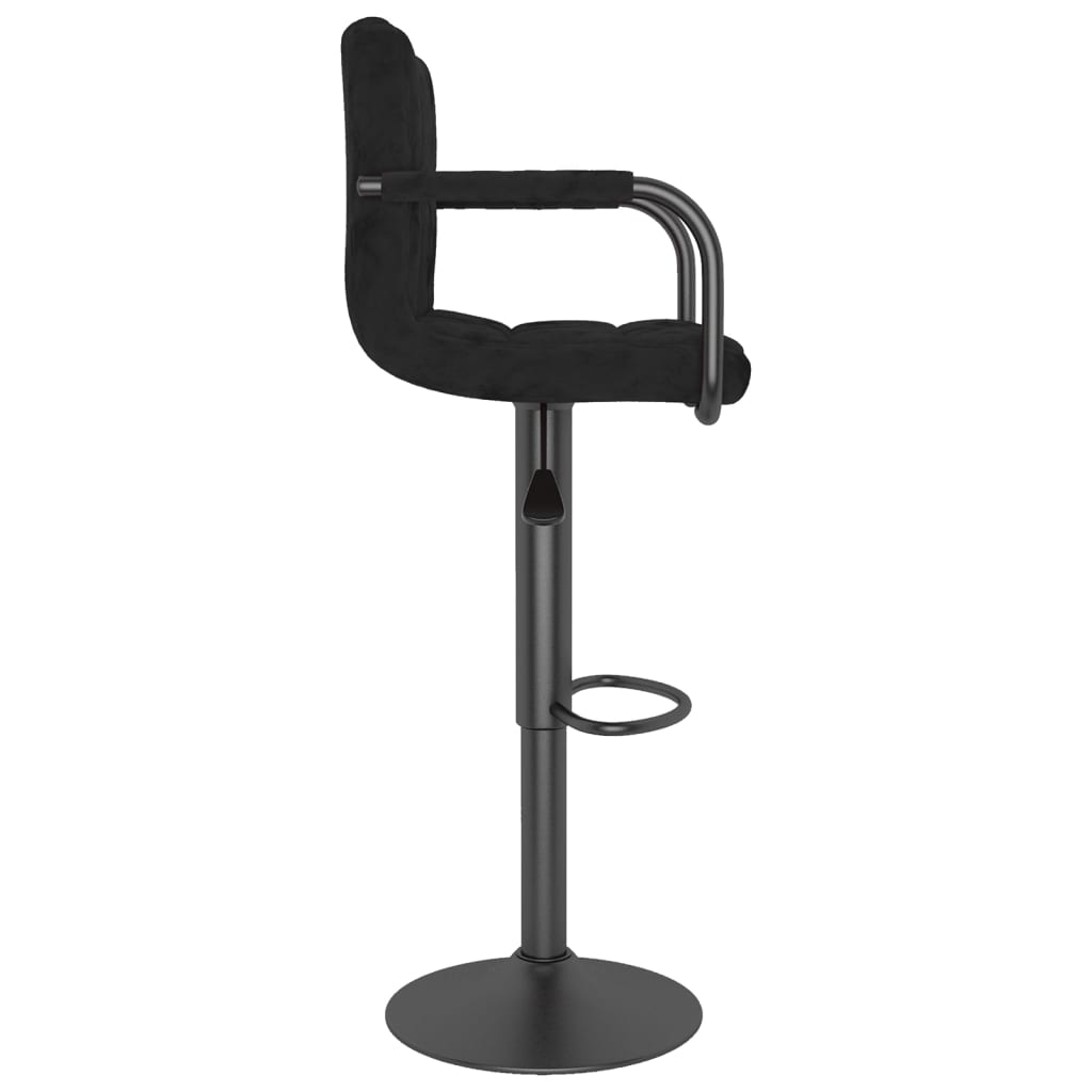 Barhocker 2 Stk. Blau Samt