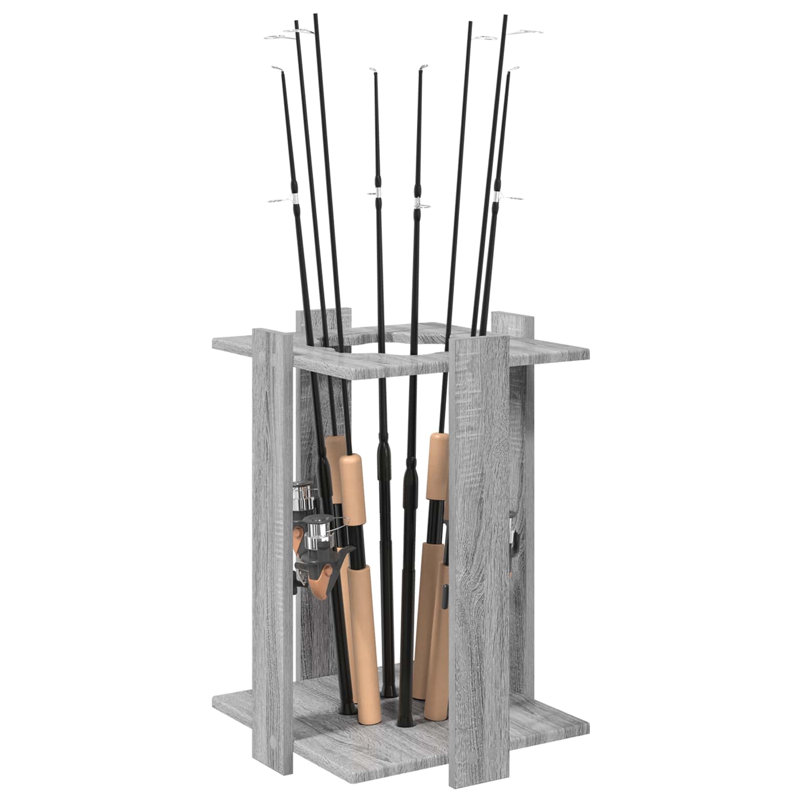 Billardqueue-Ständer Holzwerkstoff 42 x 43 x 60 cm Weiß