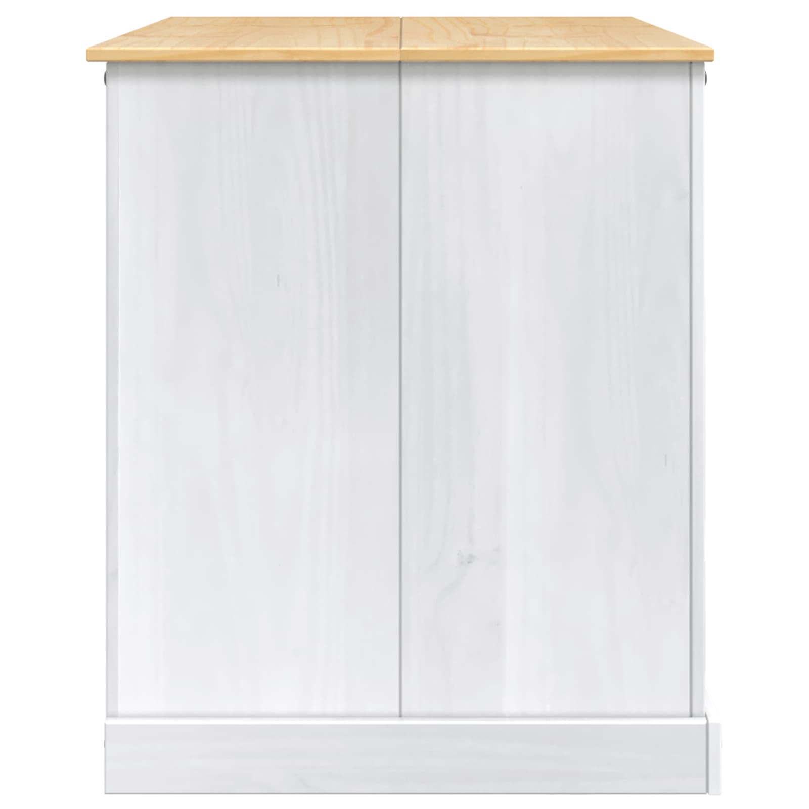 Küchentrolley 2 pcs Honigwachs 112 x 77 x 91,5 cm Massiv-Kiefer