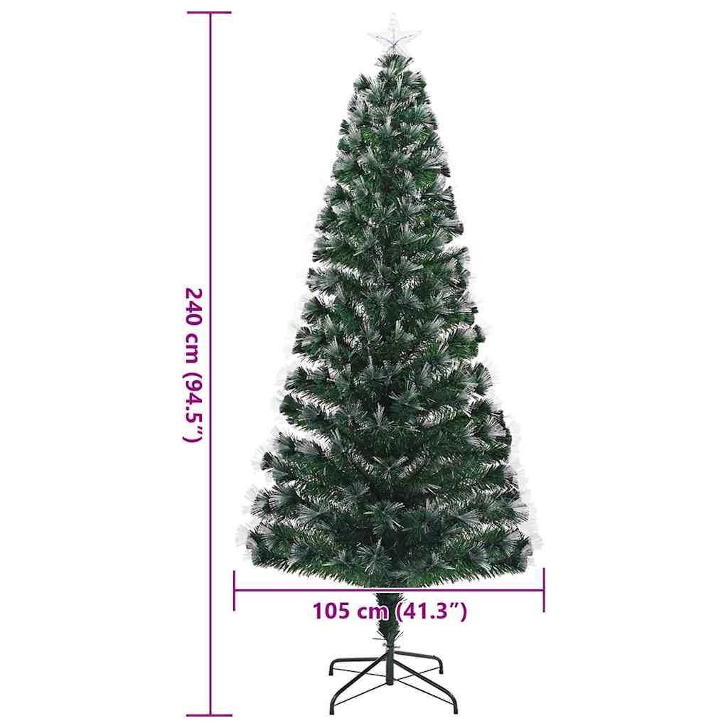 Künstlicher Weihnachtsbaum mit 50 LEDs Grün 64 cm PVC