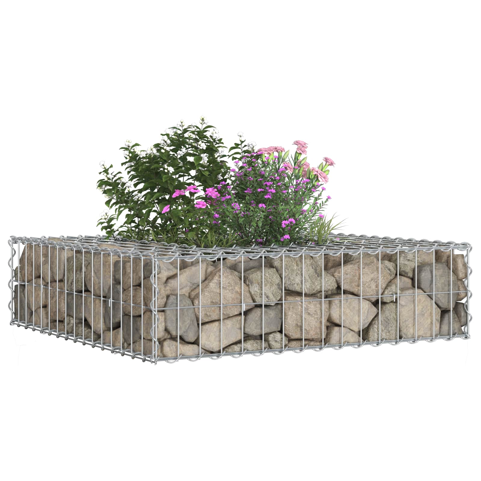 Gabionen Hochbeet Silber