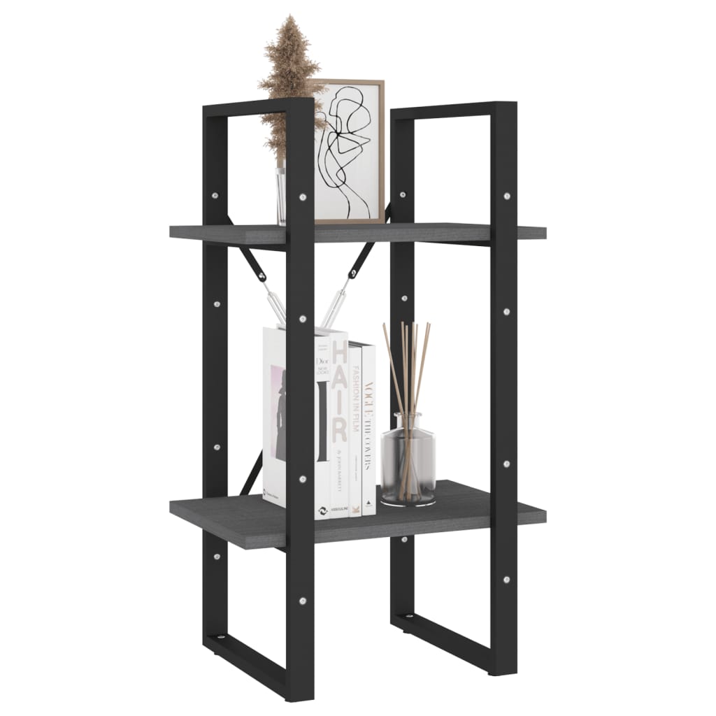 Bücherregal 2 Fächer Weiß 40x30x70 cm Holzwerkstoff