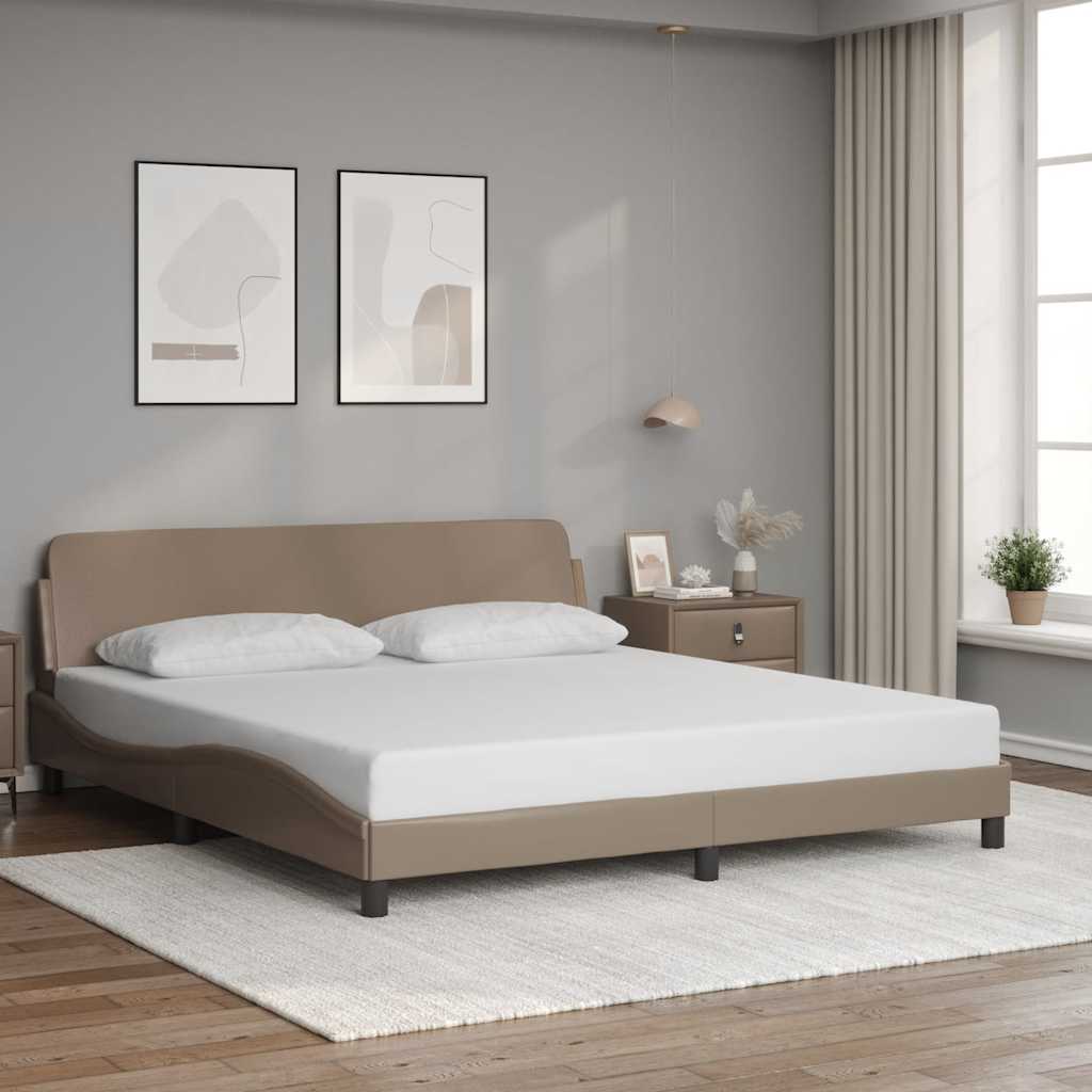 Bettgestell "Dover" Schwarz 80x200 cm Kunstleder
