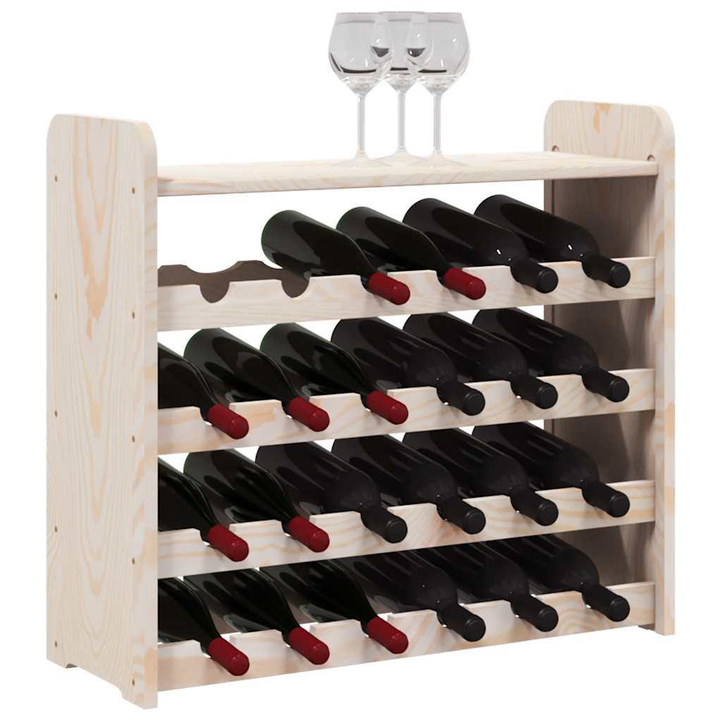 Weinregal 33x25x37 cm Massivholz Kiefer