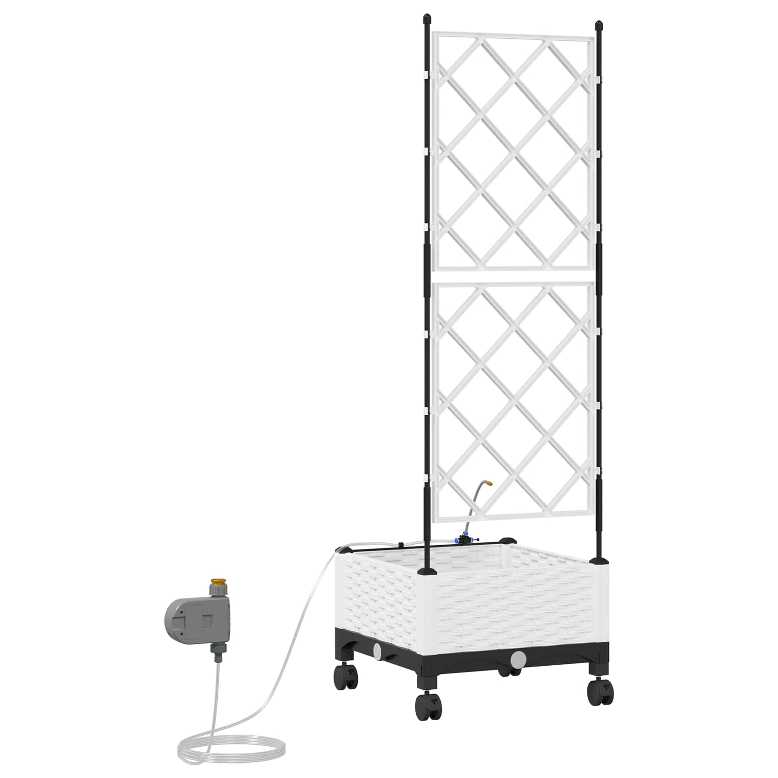 Garten-Pflanzgefäß 4 Stk. Braun 160 x 40 x 22 cm PP