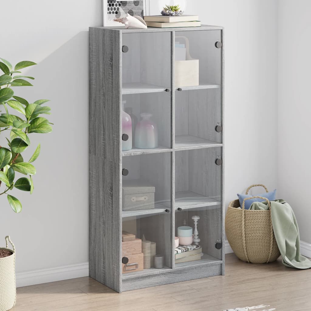 Bücherschrank mit Türen Weiß 136x37x142 cm Holzwerkstoff