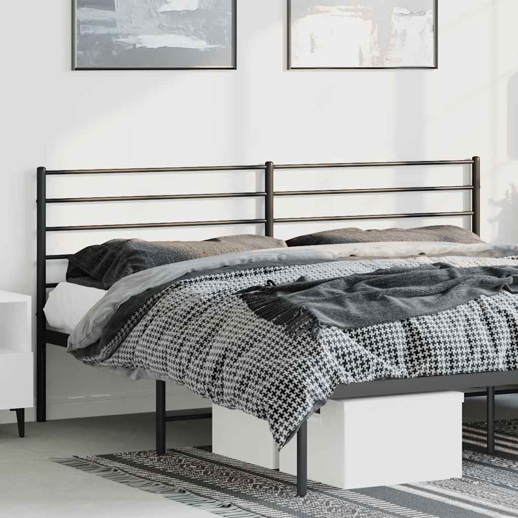 Ersatz-Kopfteil Metall Schwarz 80 cm
