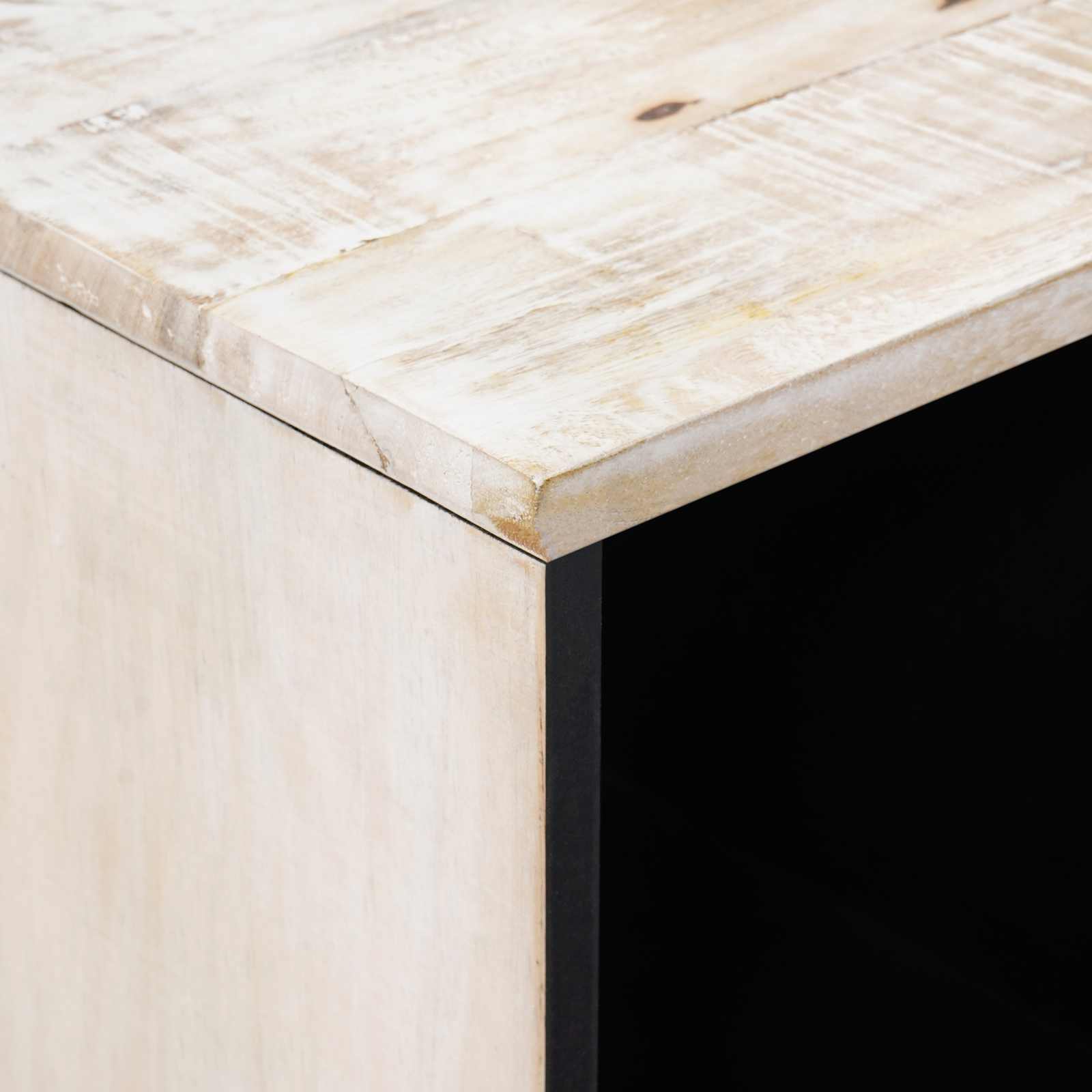 Sideboard mit Speicher Braun 80 x 33,5 x 75 cm Massivholz Mango