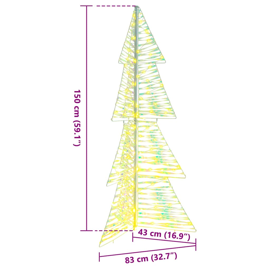 Weihnachtsbaum mit 100 LEDs Warmes Weiß 120 cm PET