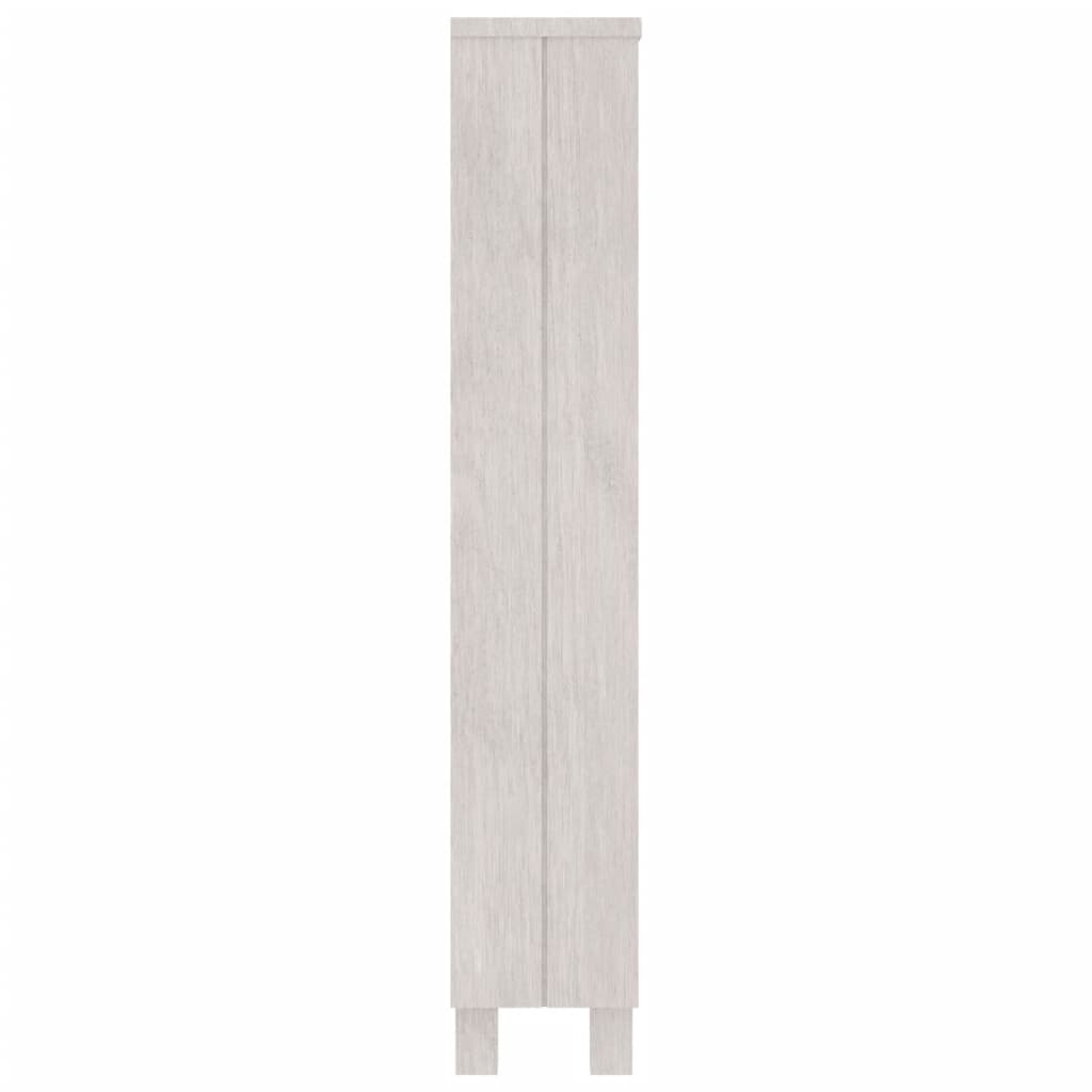 CD-Schrank HAMAR Honigbraun 45x18x100 cm Massivholz Kiefer