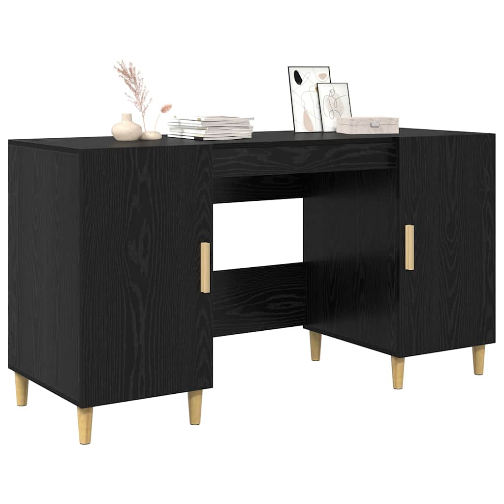 Schreibtisch Weiß 140x50x75 cm Holzwerkstoff