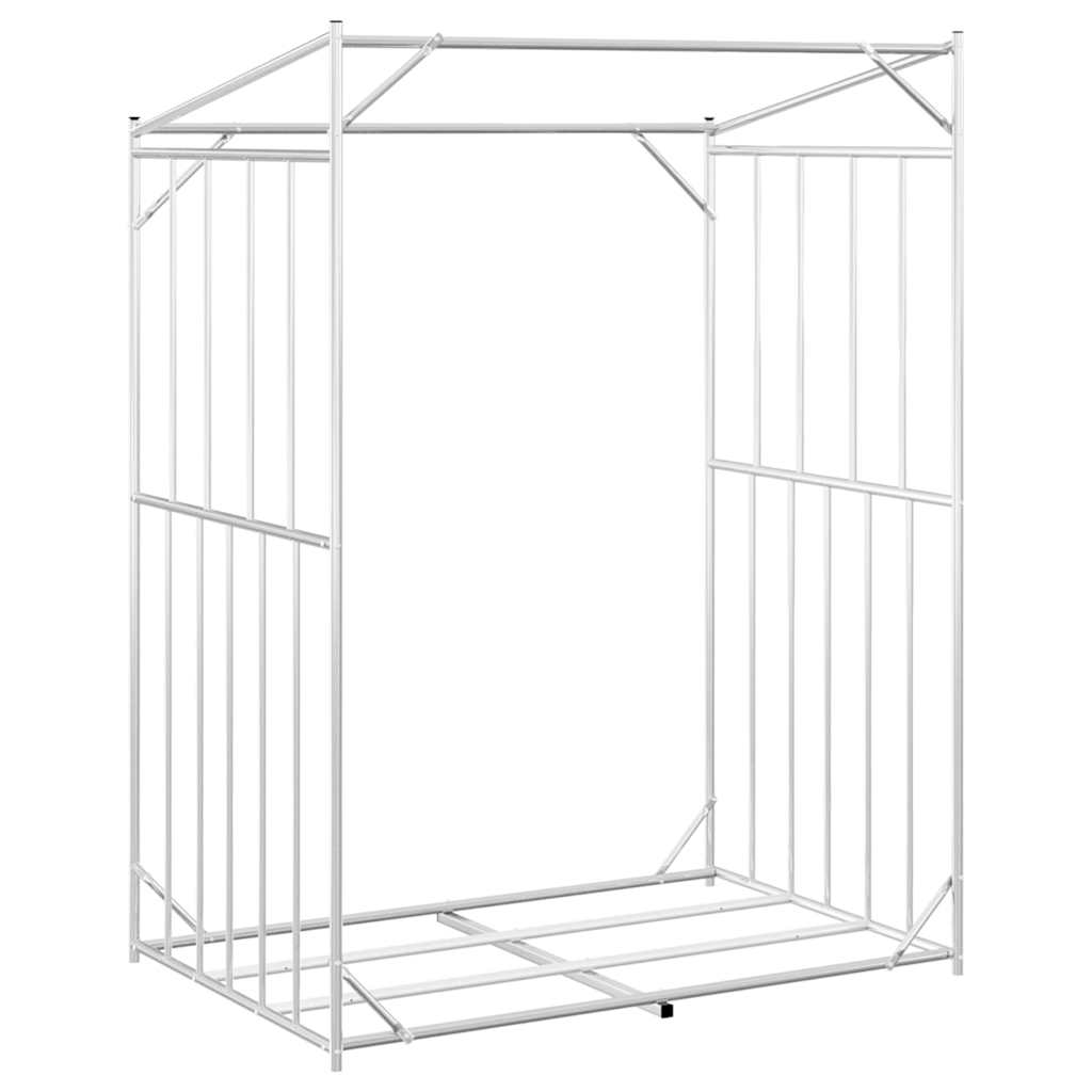 Brennholzregal mit Regenschutz 100,5x40,5x110,5 cm