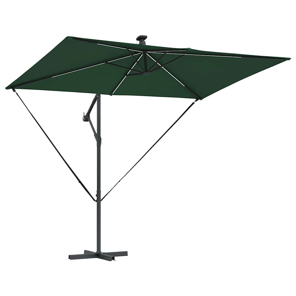 Sonnenschirm Sand 294 x 200 x 270 cm Polyester und Aluminium