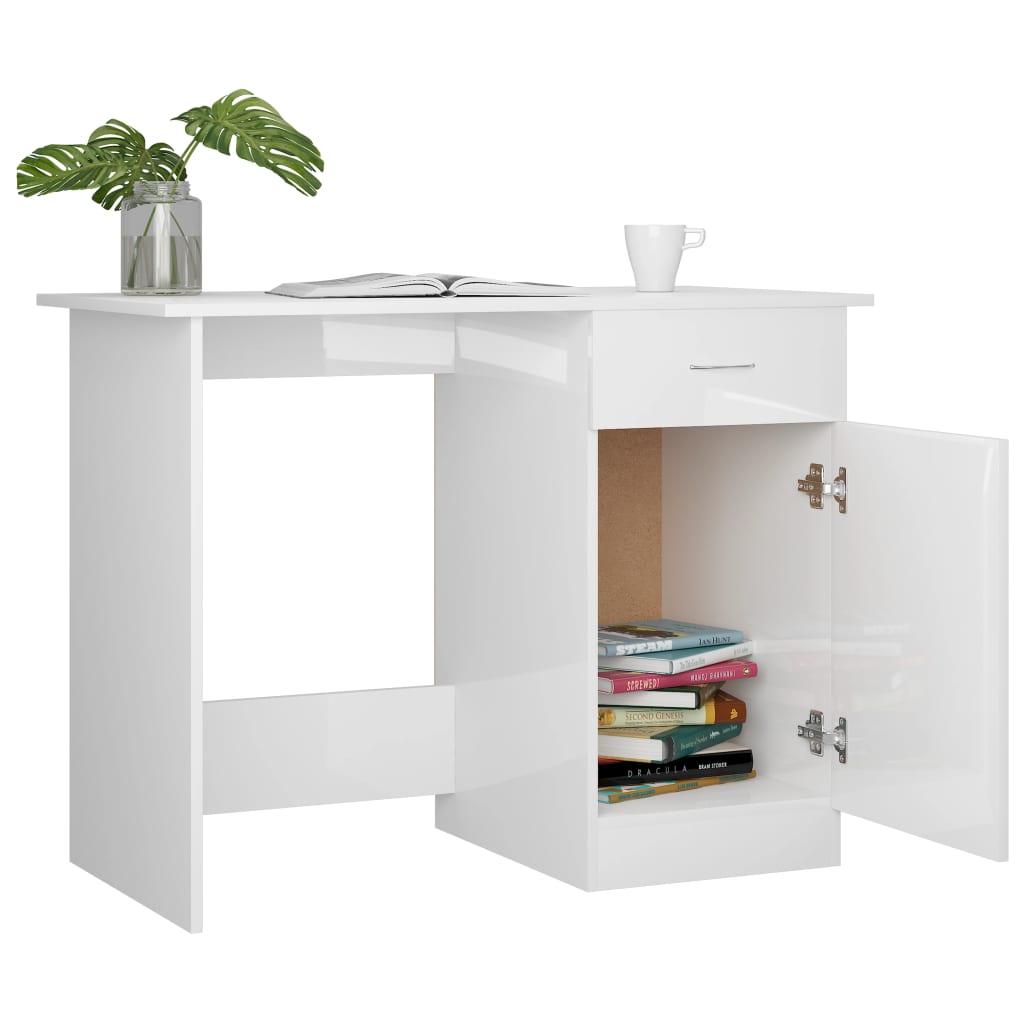 Schreibtisch Weiß 100×50×76 cm Holzwerkstoff