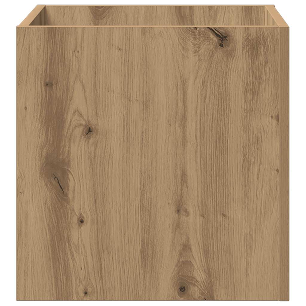 Pflanzgefäß Weiß 40x40x40 cm Holzwerkstoff