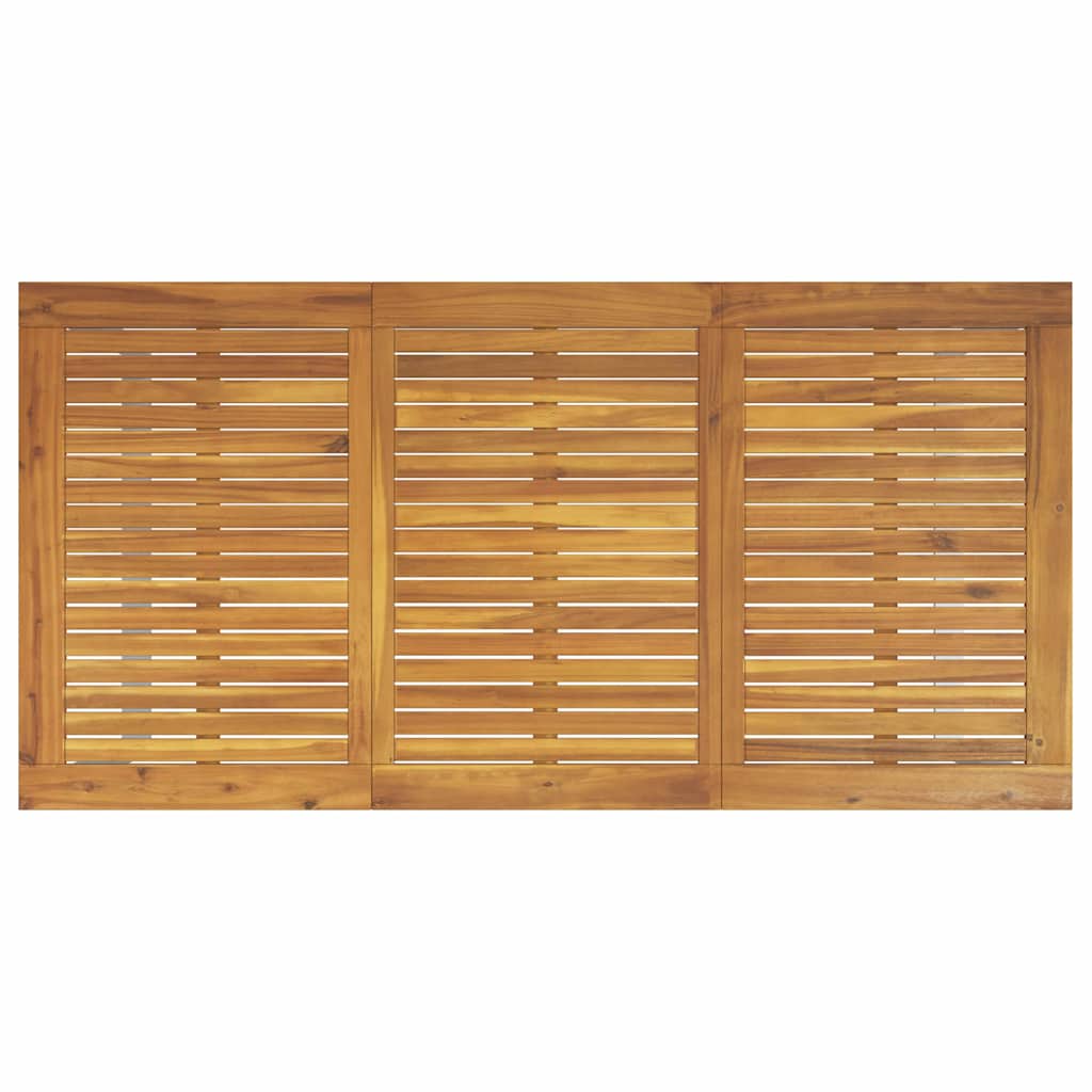 Garten Essgruppe 5 pcs Grau Massivholz Akazie