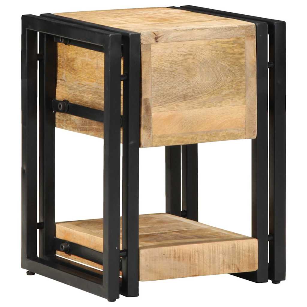 Nachttisch 40 x 35 x 50 cm Massives upgecyceltes Holz