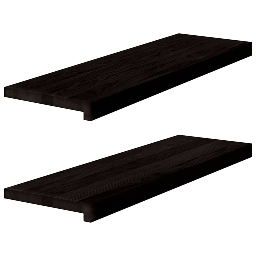 Treppenstufen 4 Stk. Unbehandelt 70x25x2 cm Massivholz Eiche