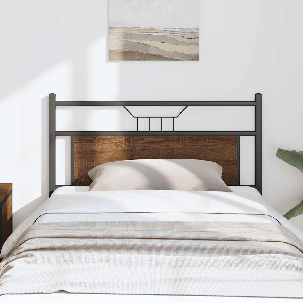 Ersatz-Kopfteil Räuchereiche 75 cm Holzwerkstoff und Stahl