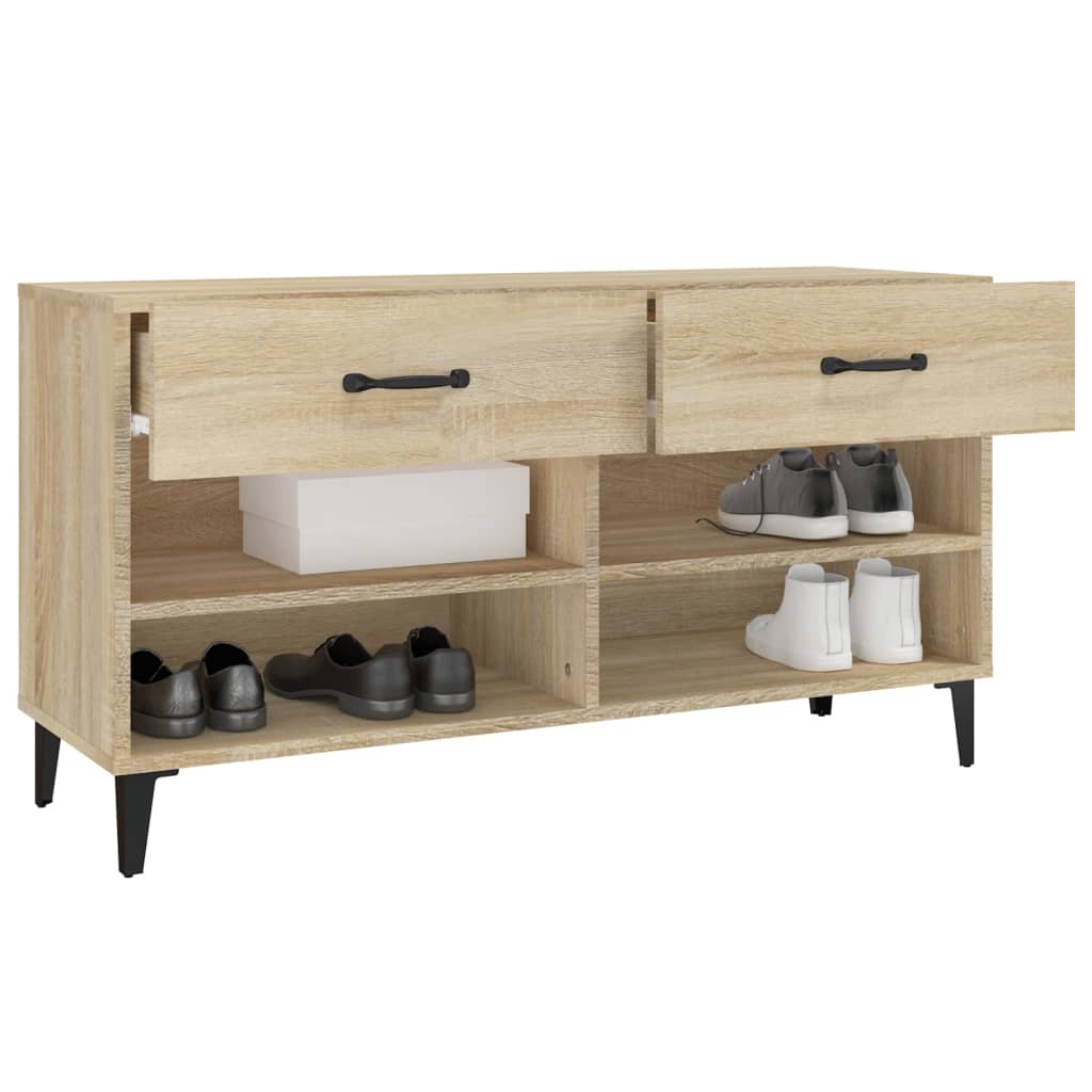 Schuhschrank Weiß 102x35x55 cm Holzwerkstoff