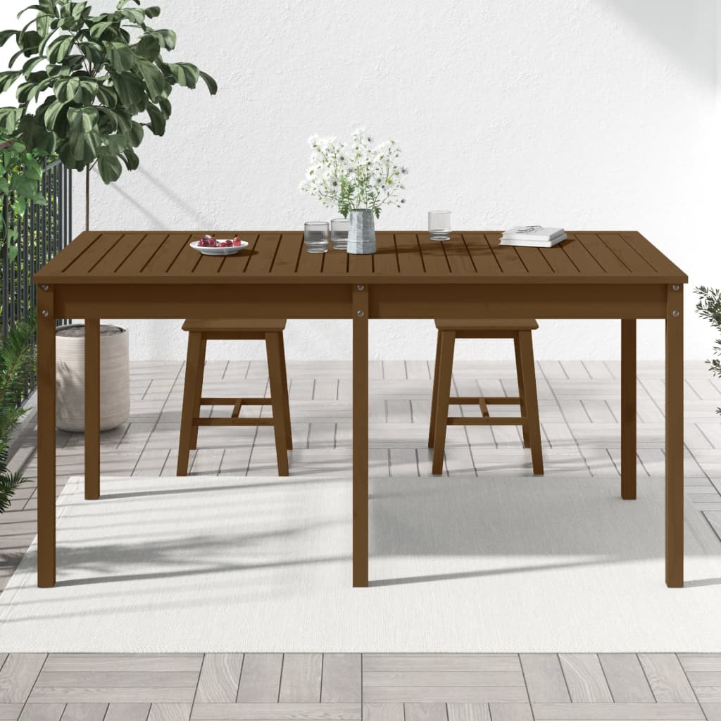 Gartentisch 82,5x82,5x76 cm Massivholz Kiefer
