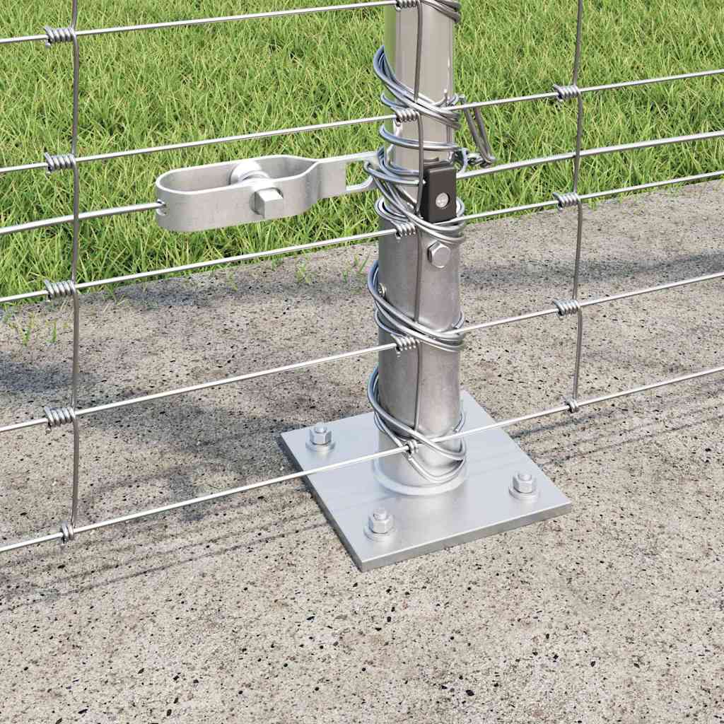 Ground Fix Geschweißter Drahtzaun 25 x 0,8 m Silber Netz