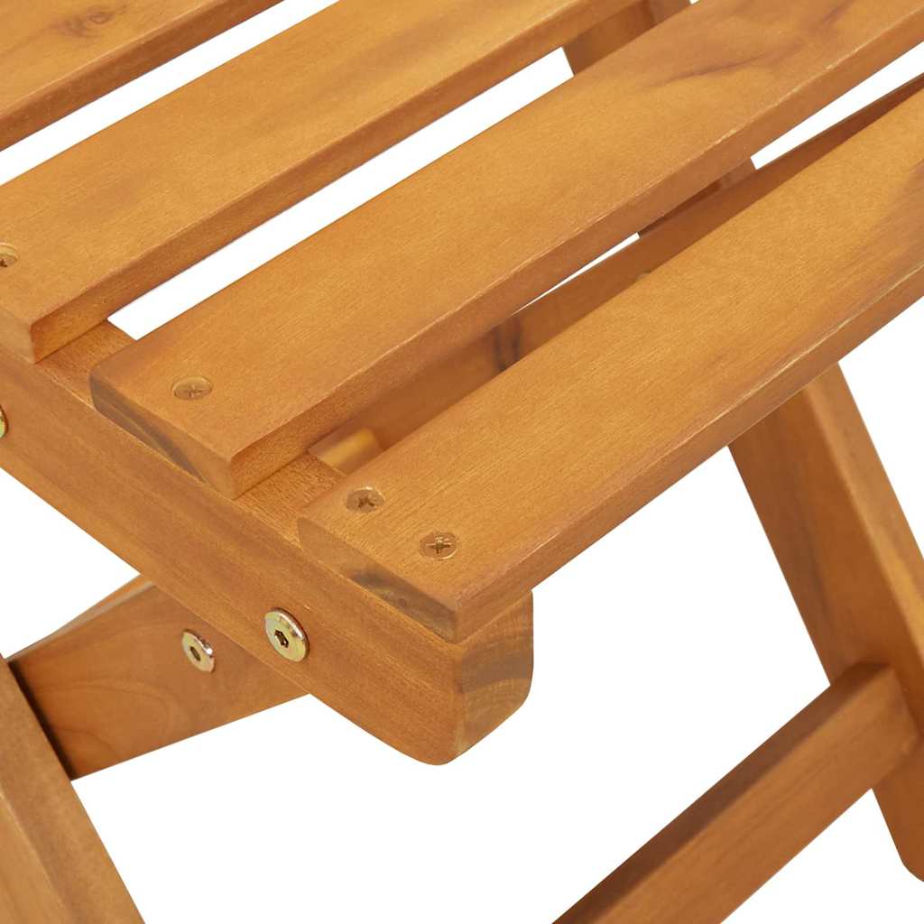 Außen Bistro-Stühle 6 pcs Natur Massivholz Akazie