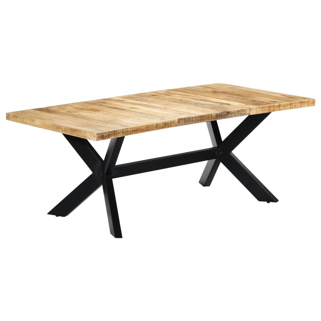 Esstisch Massivholz Mango und Stahlgestell 180 cm