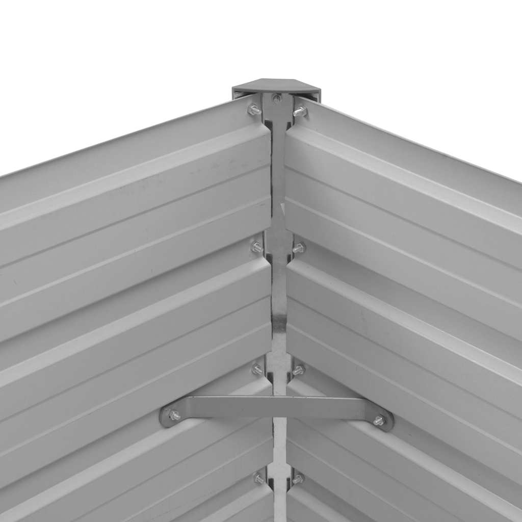 Hochbeet Braun 160 x 80 x 77 cm Verzinkter Stahl