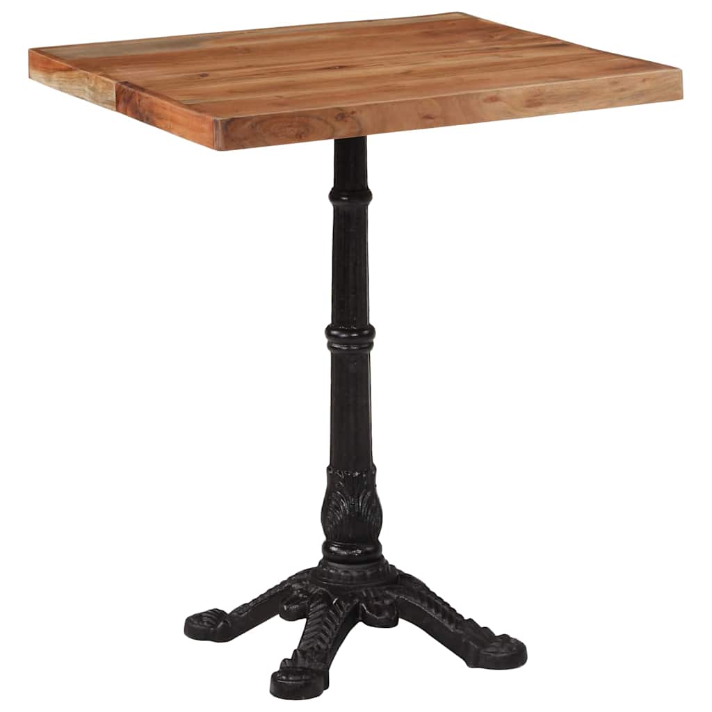 Bistrotisch 60x60x77 cm Raues Mangoholz