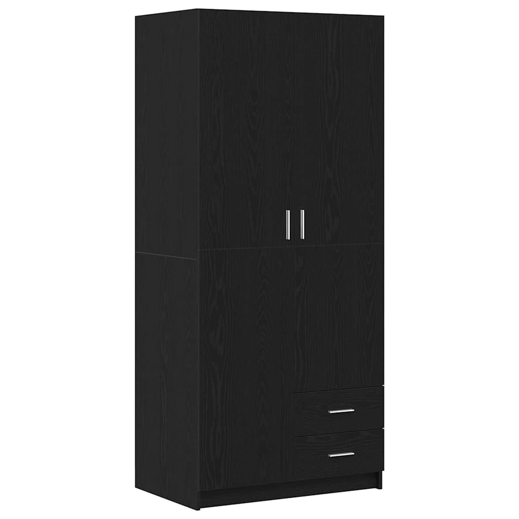 Kleiderschrank Weiß 80x52x180 cm Holzwerkstoff