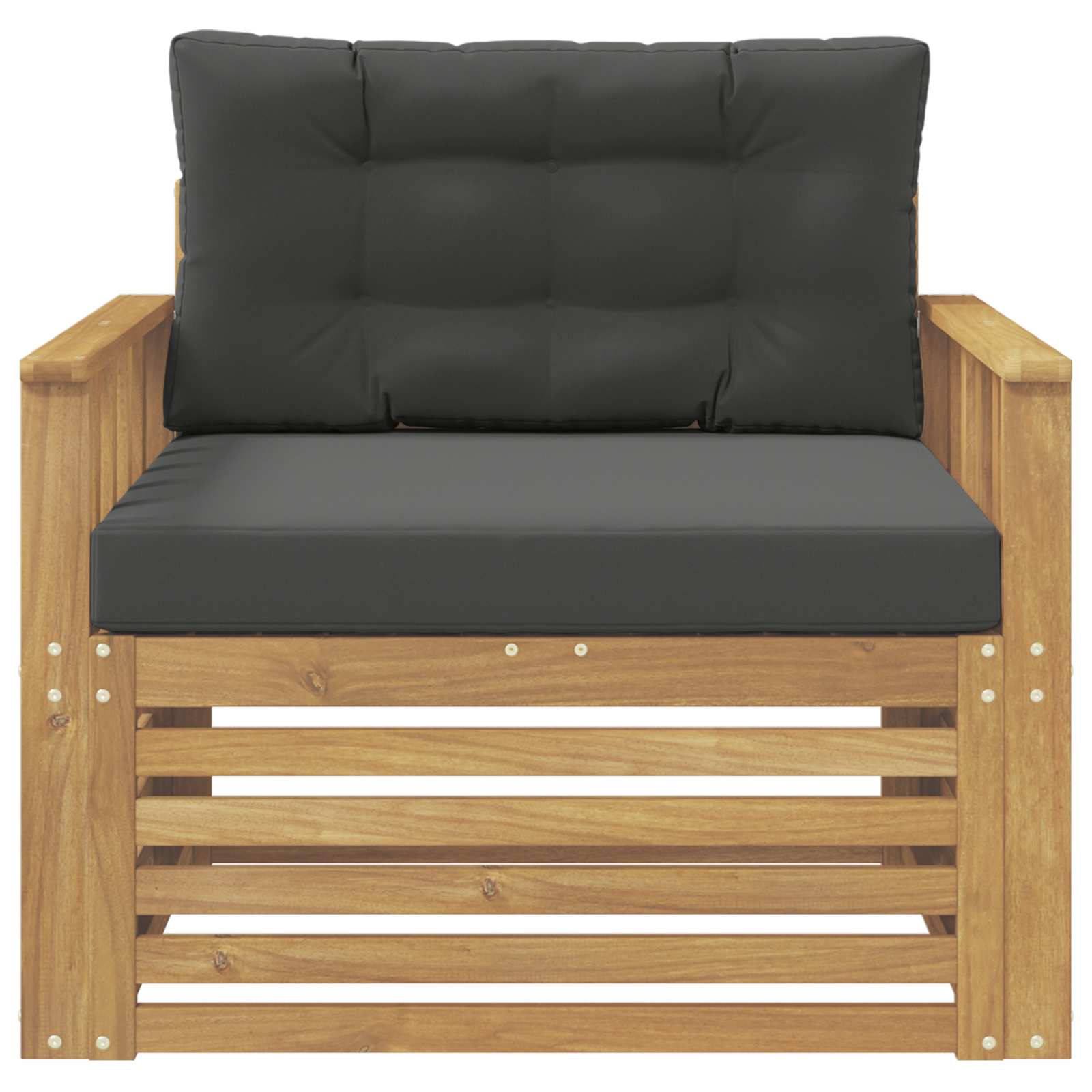 2 Stück Outdoor-Sofa Natur
