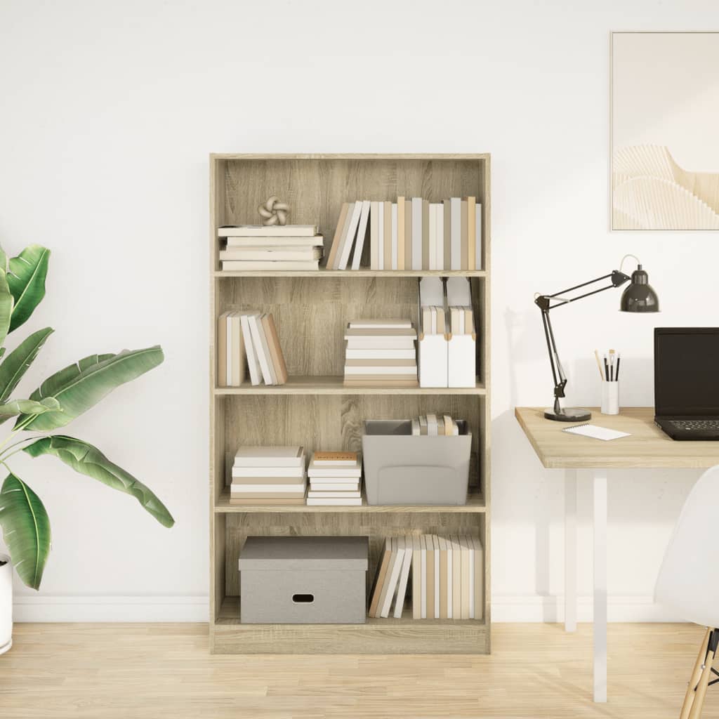 Bücherregal Weiß 40x24x75 cm Holzwerkstoff