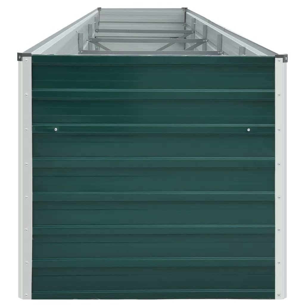Garten-Hochbeet Verzinkter Stahl 240x80x77 cm Grün